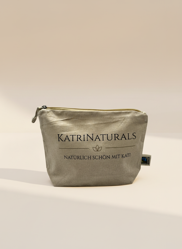 KatriNaturals Kosmetiktasche: Hochwertige Kosmetiktasche für Clean Beauty - KatriNaturals